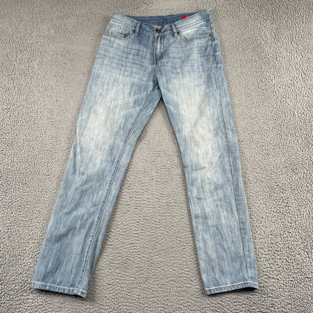 Guess Jeans Mens 33x32 Light Wash Del Mar Slim Straight Denim Pants X63017516B0
